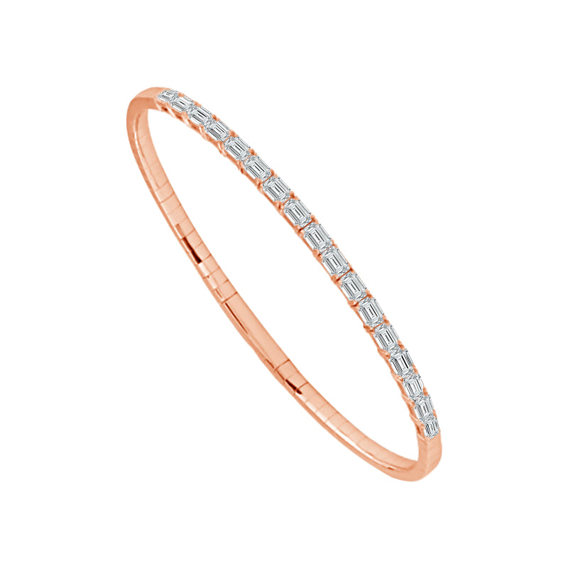 Diamond Bangle 2.5 ct tw 14k White Gold-FSBG5050K5W