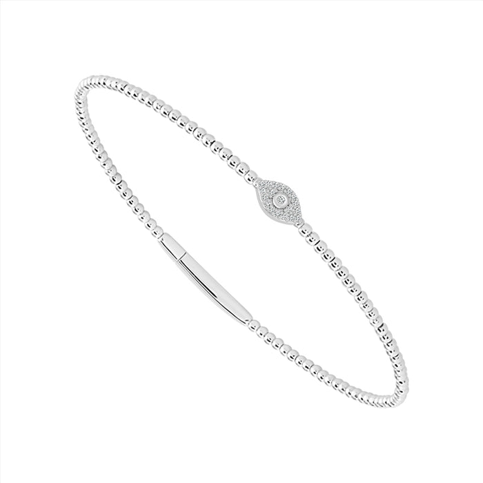 Diamond Bangle 0.08 ct tw 14k White Gold-FSBG5070S8W