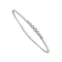 Diamond Bangle 0.2 ct tw 14k White Gold-FSBG5077S8W