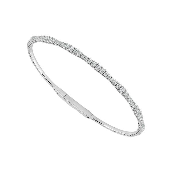Diamond Bangle 0.75 ct tw 14k White Gold-FSBG5080S8W