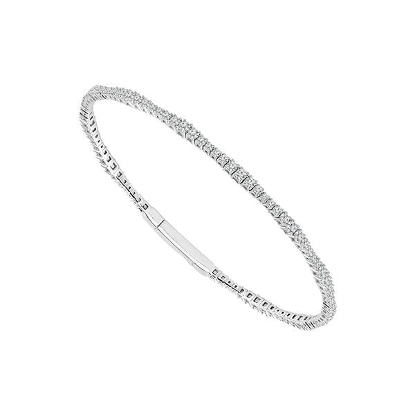 Diamond Bangle 1.33 ct tw 14k White Gold-FSBG5081S8W-6C