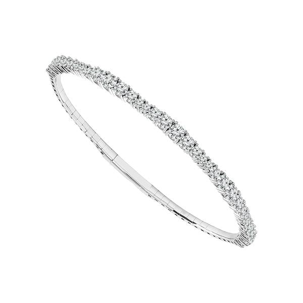 Diamond Bangle 2 ct tw 14k White Gold-FSBG5082S8W