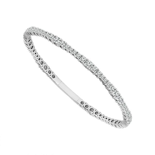 Diamond Bangle 3.65 ct tw 14k White Gold-FSBG5083S8W-6C