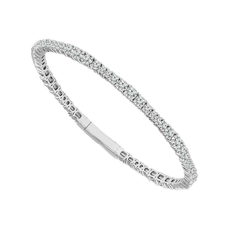 Diamond Bangle 4.50 ct tw 14k White Gold-FSBG5085S8W-6C