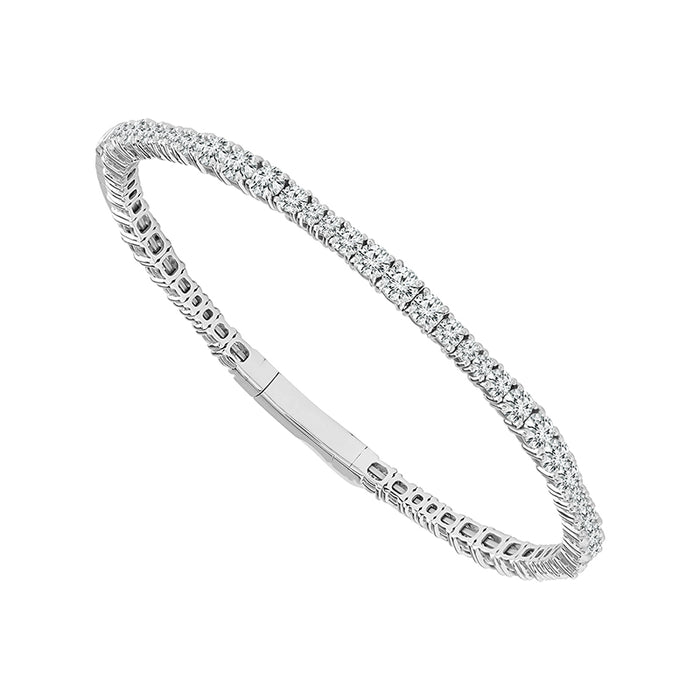 Diamond Bangle 4.50 ct tw 14k White Gold-FSBG5085S8W-6C