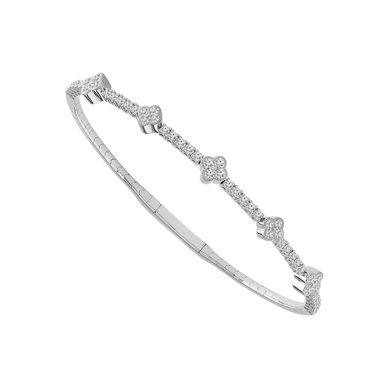 Diamond Bangle 1.50 ct tw 14k White Gold-FSBG5088S8W-6C