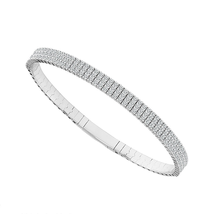 Diamond Bangle 1.5 ct tw 14k White Gold-FSBG5090S8W-6C