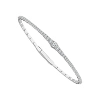 Diamond Bangle 1 ct tw 14k White Gold-FSBG5100S8W