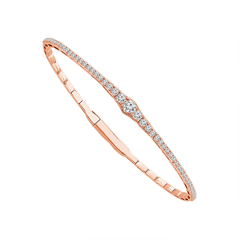 Diamond Bangle 1 ct tw 14k White Gold-FSBG5100S8W