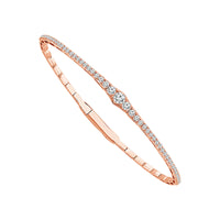 Diamond Bangle 1 ct tw 14k White Gold-FSBG5100S8W