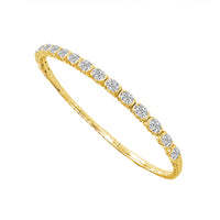 Diamond Bangle 2.5 ct tw 14k White Gold-FSBG5102K6W