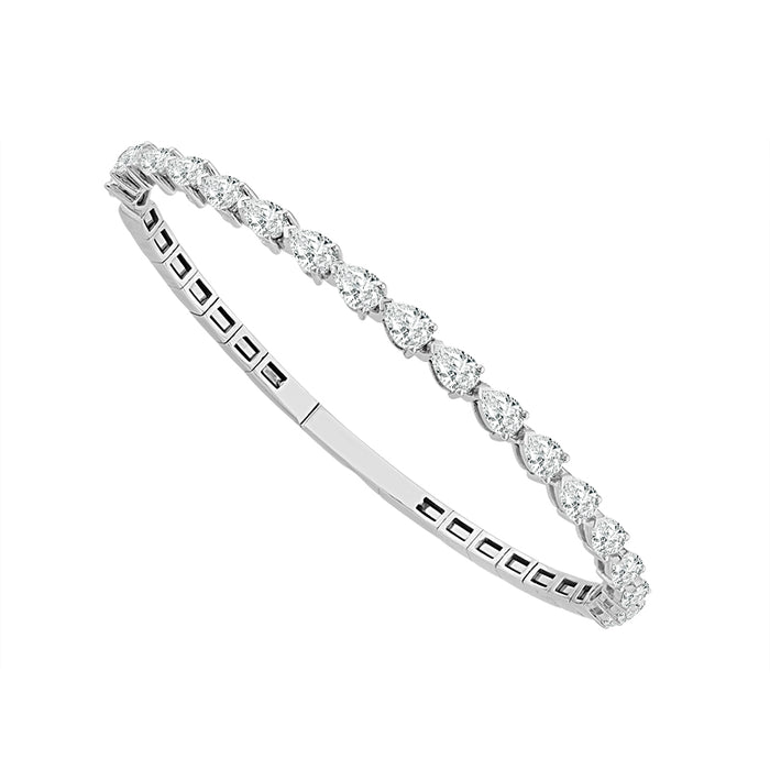 Diamond Bangle 3.60 ct tw 14k White Gold-FSBG5127K6W-6C