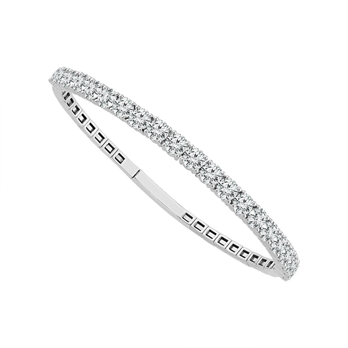 Diamond Bangle 6.33 ct tw 14k White Gold-FSBG5132S8W-6C