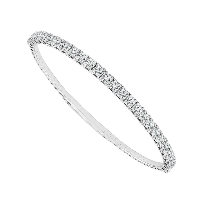 Diamond Bangle 3 ct tw 14k White Gold-FSBG5140S8W-6C