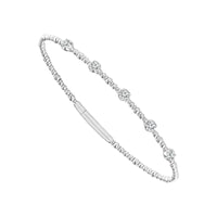 Diamond Bangle 0.33 ct tw 14k White Gold-FSBG5148S8W