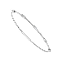 Diamond Bangle 0.20 ct tw 14k White Gold-FSBG5151S8W