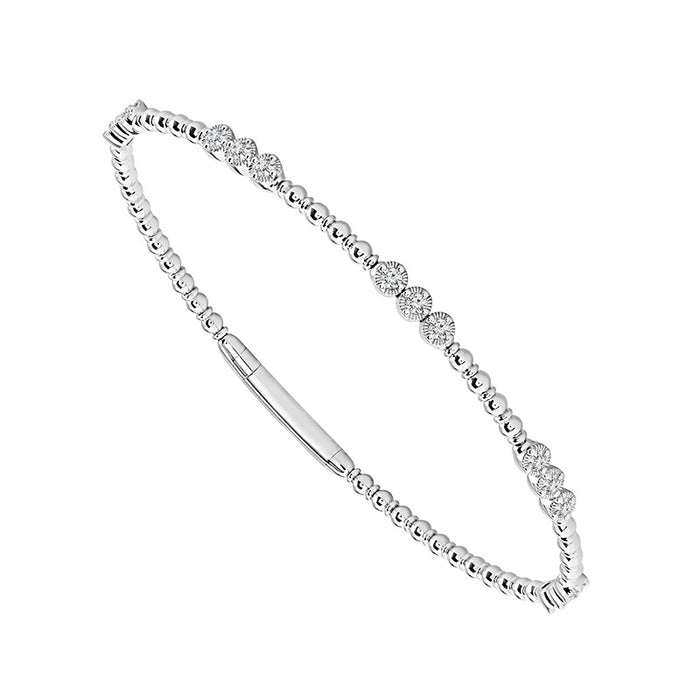 Diamond Bangle 0.50 ct tw 14k White Gold-FSBG5153S8W-6C