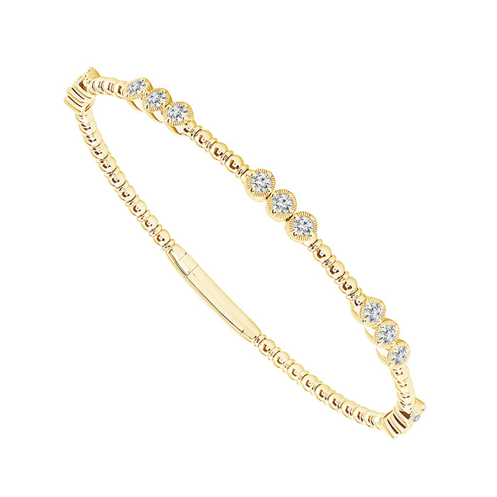 Diamond Bangle 1 ct tw 14k Yellow Gold-FSBG5154S8Y-6C