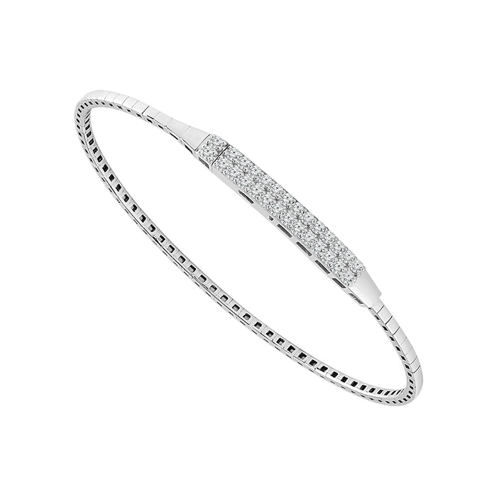 Diamond Bangle 0.50 ct tw 14k White Gold-FSBG5157S8W