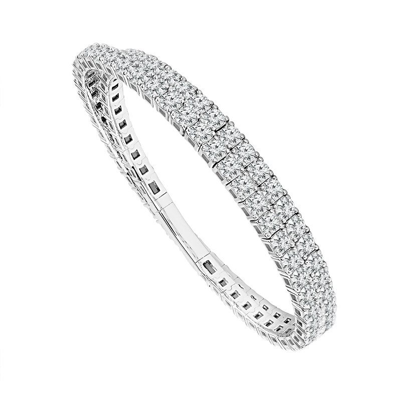 Diamond Bangle 16.50 ct tw 14k White Gold-FSBG5160K8W-6C