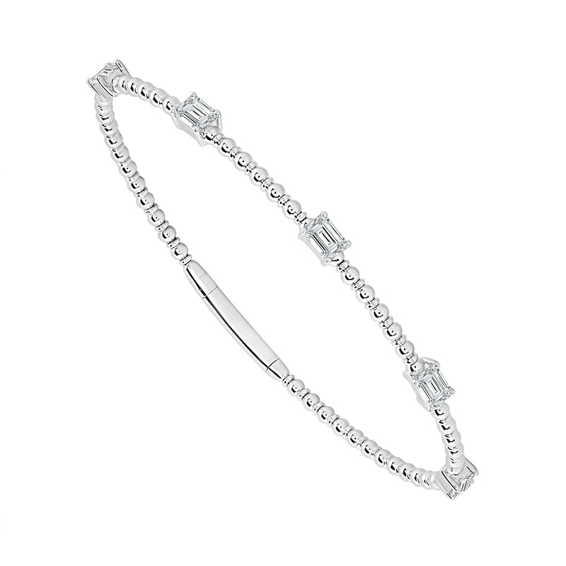 Diamond Bangle 1.50 ct tw 14k White Gold-FSBG5170K5W