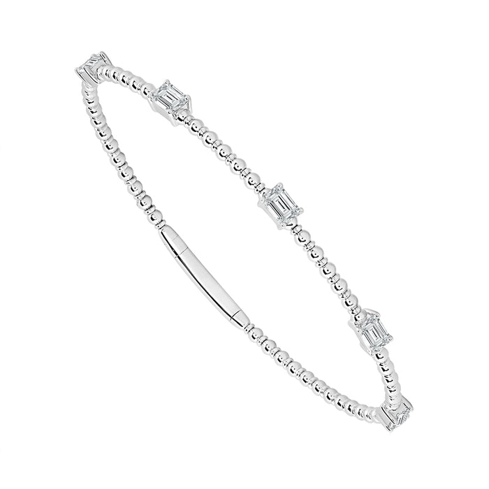 Diamond Bangle 1.50 ct tw 14k White Gold-FSBG5170K5W