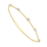 Diamond Bangle 1.50 ct tw 14k White Gold-FSBG5171K5W