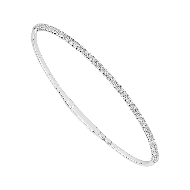 Diamond Bangle 0.50 ct tw 14k White Gold-FSBG5185S8W
