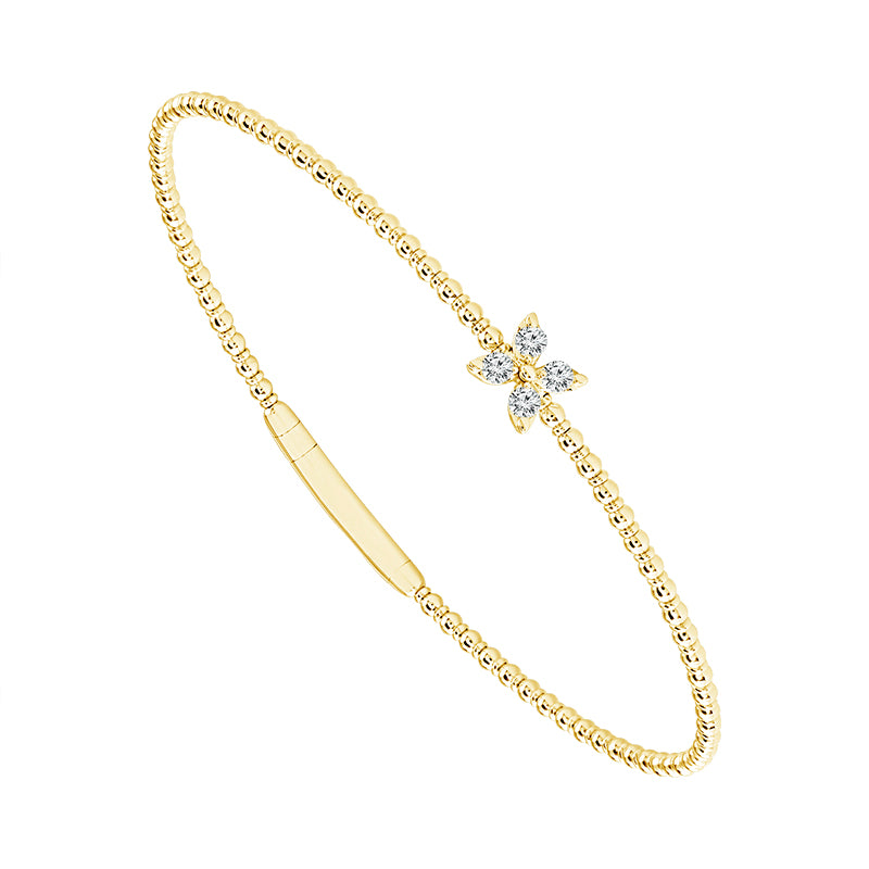Diamond Bangle 0.17 ct tw 14k Yellow Gold-FSBG5189S8Y-6C