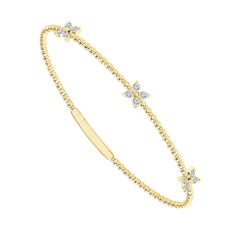 Diamond Bangle 0.33 ct tw 14k Yellow Gold-FSBG5190S8Y-6C