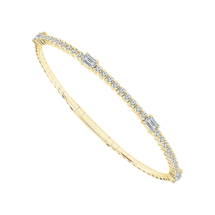 Diamond Bangle 2 ct tw 14k Yellow Gold-FSBG5195K5Y-6C
