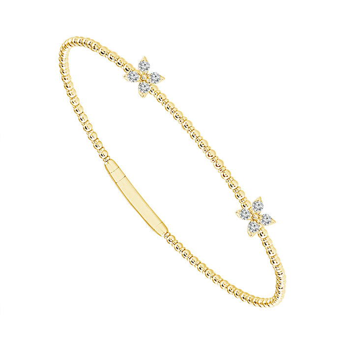 Diamond Bangle 0.25 ct tw 14k Yellow Gold-FSBG5200S8Y-6C