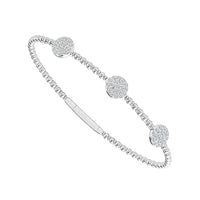 Diamond Bangle 0.75 ct tw 14k White Gold-FSBG5204S8W