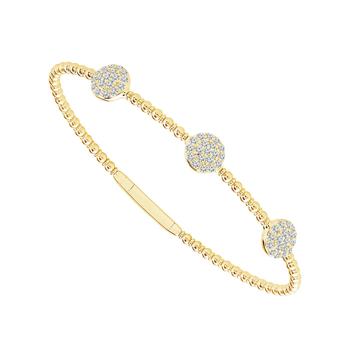 Diamond Bangle 0.75 ct tw 14k White Gold-FSBG5204S8W