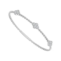 Diamond Bangle 1 ct tw 14k White Gold-FSBG5206S8W-6C