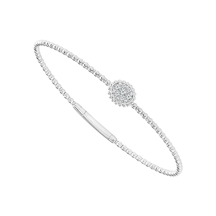 Diamond Bangle 0.25 ct tw 14k Yellow Gold+14k White Gold-FSBG5207S8YW-6C