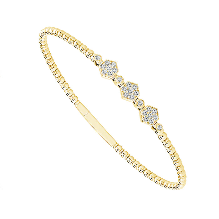 Diamond Bangle 0.50 ct tw 14k White Gold-FSBG5208S8W