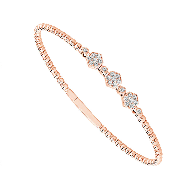 Diamond Bangle 0.50 ct tw 14k White Gold-FSBG5208S8W