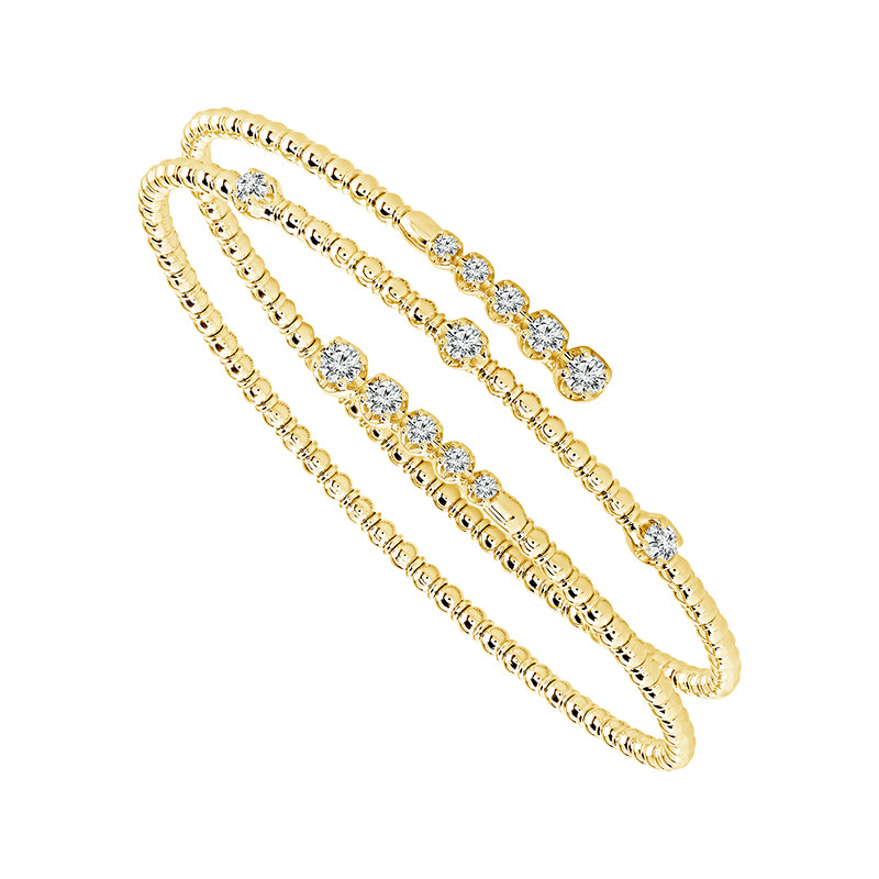 Diamond Bangle 0.75 ct tw 14k Yellow Gold-FSBG5209S8Y-6C