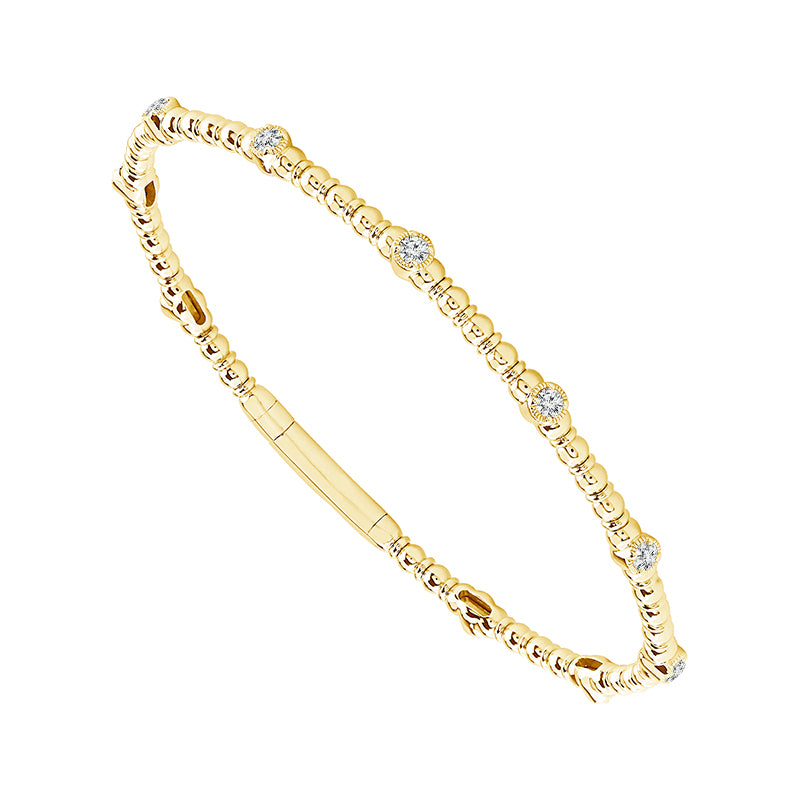 Diamond Bangle 0.50 ct tw 14k Yellow Gold-FSBG5214S8Y-6C