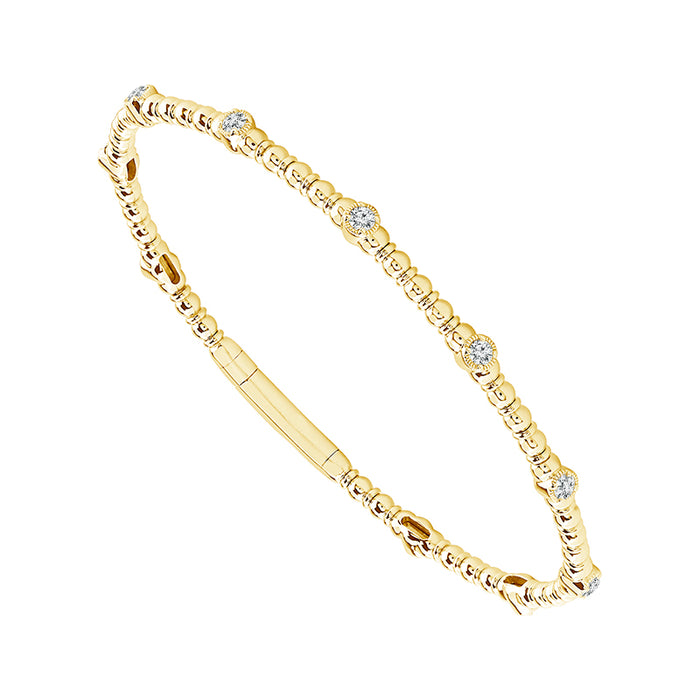 Diamond Bangle 0.50 ct tw 14k Yellow Gold-FSBG5214S8Y-6C