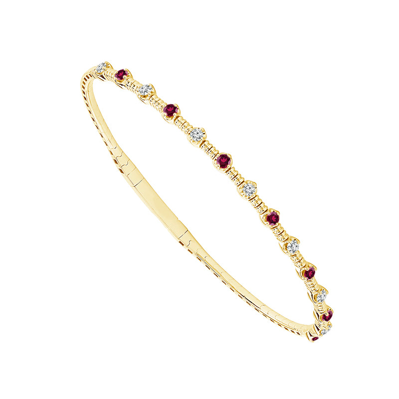 Diamond Bangle 0.25 ct tw 14k White Gold-FSBG5215RU3S8W