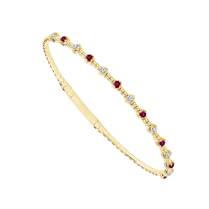 Diamond Bangle 0.25 ct tw 14k White Gold-FSBG5215RU3S8W