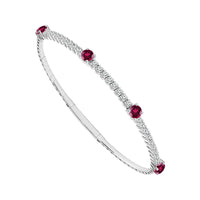 Diamond Bangle 0.90 ct tw 14k White Gold-FSBG5216RU3S9W