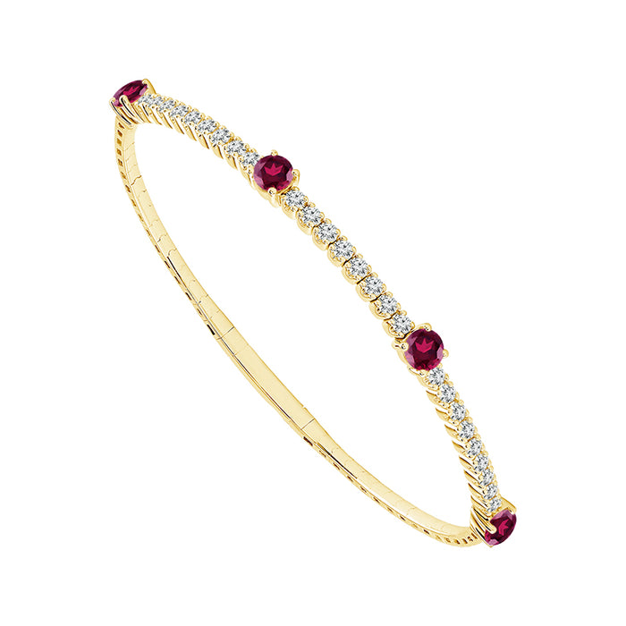 Diamond Bangle 0.90 ct tw 14k White Gold-FSBG5216RU3S9W