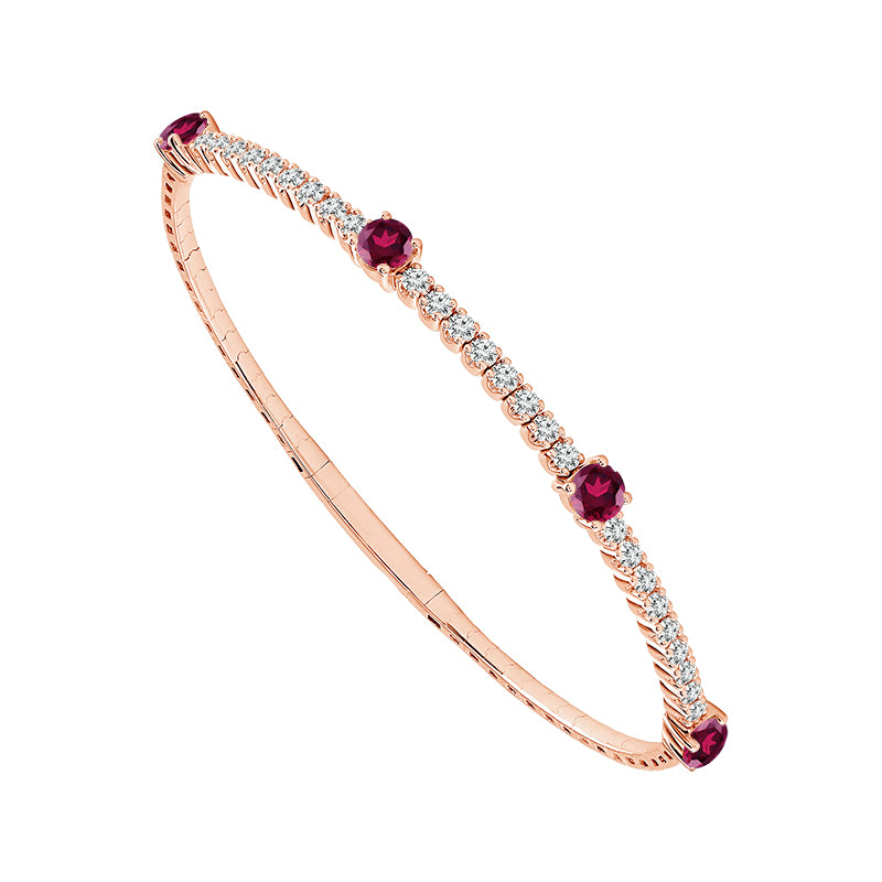 Diamond Bangle 0.90 ct tw 14k White Gold-FSBG5216RU3S9W