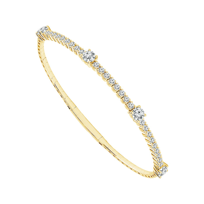 Diamond Bangle 2 ct tw 14k Yellow Gold-FSBG5216S8Y-6C