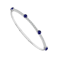 Diamond Bangle 0.90 ct tw 14k White Gold-FSBG5216SA3S9W