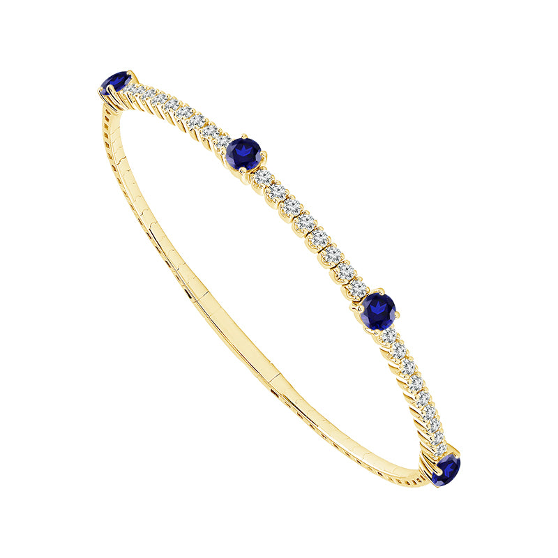 Diamond Bangle 0.90 ct tw 14k White Gold-FSBG5216SA3S9W