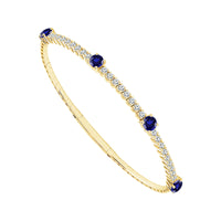 Diamond Bangle 0.90 ct tw 14k White Gold-FSBG5216SA3S9W